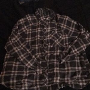 a black and white flannel from wild fable
